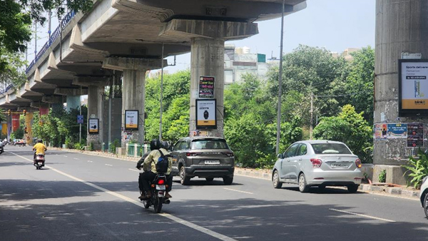 Metro Pillars from RK Ashram To Dwarka